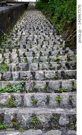 stone staircase in the garden stone staircase in the garden 140967376