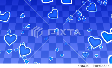 Heart symbol effect background_blue 140968387