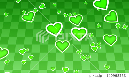 Heart symbol effect background_green Heart symbol effect background_green 140968388