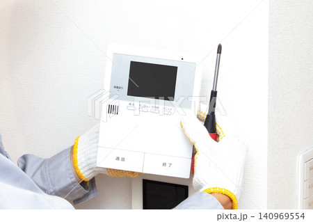 インターホン　テレビドアホン　工事 140969554