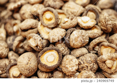 Dried shiitake mushroom, Healthy food ingredient, Organic mushroom, Asian cuisine, Natural product Dried shiitake mushroom, Healthy food ingredient, Organic mushroom, Asian cuisine, Natural product 140969749