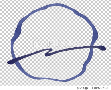 Analog line frame with heading line, blue 5 Analog line frame with heading line, blue 5 140970498