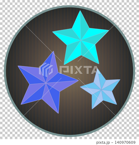 Tanabata-themed illustration with a circular background 140970609