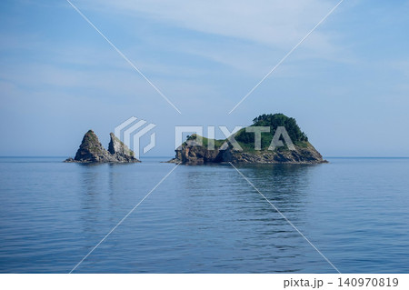 【隠岐島】船から見た隠岐島の風景 【隠岐島】船から見た隠岐島の風景 140970819