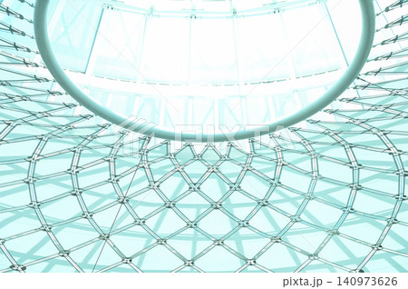 The low angle view of the building ceiling. Interior of modern architecture, modern city building. Interior design. Details of modern architecture. Building abstract. Building background. The low angle view of the building ceiling. Interior of modern architecture, modern city building. Interior design. Details of modern architecture. Building abstract. Building background. 140973626