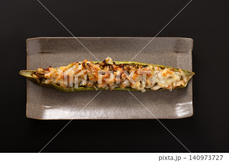 長ナス　ちくわチーズ　焼き 140973727