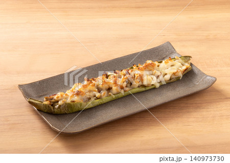 長ナス ちくわチーズ 焼き 長ナス ちくわチーズ 焼き 140973730