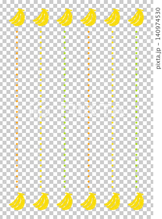 Hand-drawn crayon-style background for banana-patterned stationery. 140974530