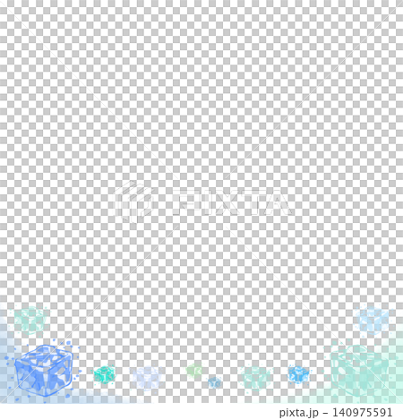 A refreshing summer background illustration featuring rows of ice. A refreshing summer background illustration featuring rows of ice. 140975591