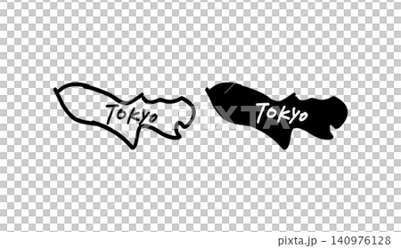 東京地圖的簡筆手繪向量插圖(2) 東京地圖的簡筆手繪向量插圖(2) 140976128