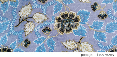 Close-up photo of traditional batik fabric Close-up photo of traditional batik fabric 140976265