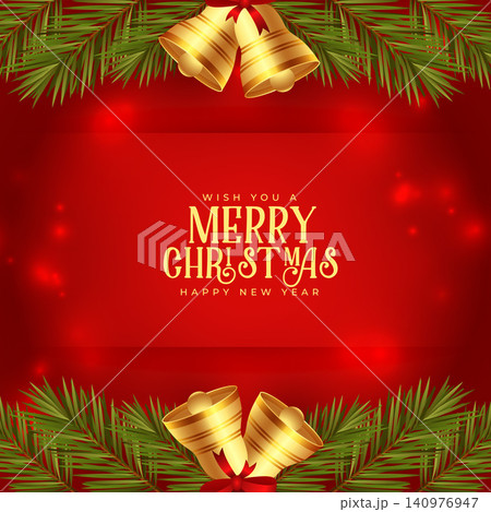 decorative merry christmas and new year occasion red background decorative merry christmas and new year occasion red background 140976947