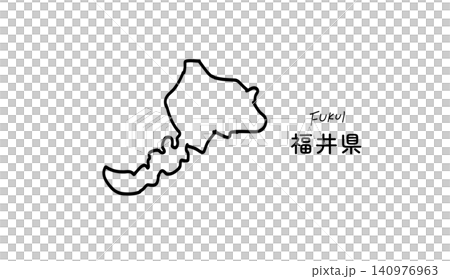 福井縣地圖的簡筆手繪向量插圖 1 福井縣地圖的簡筆手繪向量插圖 1 140976963