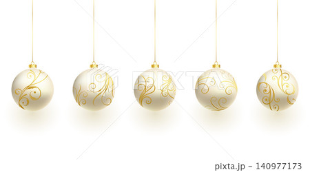 set of decorative xmas bauble element for christmas design vector illustration set of decorative xmas bauble element for christmas design vector illustration 140977173