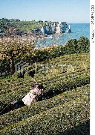 Woman in Jardins d'Etretat Woman in Jardins d'Etretat 140978553
