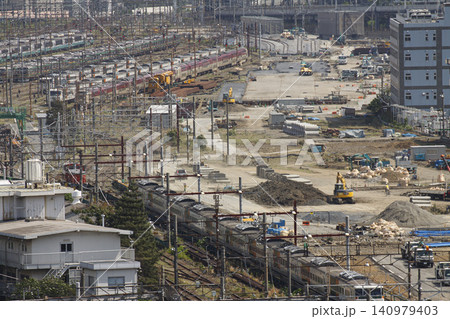 【ロゴ等小さすぎてレタッチ難】田町運転区を望遠レンズで 東京都品川区 【ロゴ等小さすぎてレタッチ難】田町運転区を望遠レンズで 東京都品川区 140979403