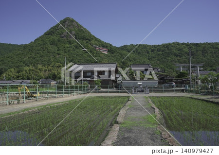 滋賀県の太郎坊宮、阿賀神社の綺麗な風景 140979427