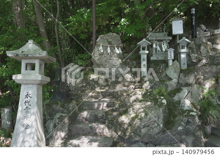 滋賀県の太郎坊宮、阿賀神社の綺麗な風景 滋賀県の太郎坊宮、阿賀神社の綺麗な風景 140979456