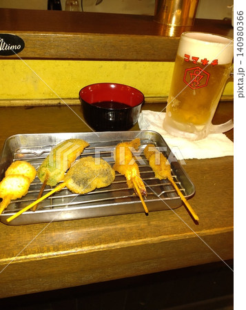美味しそうな串カツ(夕食) 美味しそうな串カツ(夕食) 140980366