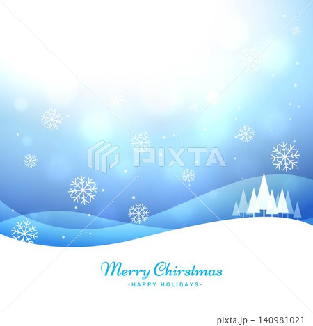 Beautiful Merry christmas greeting card with snowflakes Beautiful Merry christmas greeting card with snowflakes 140981021