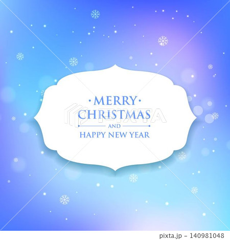 Beautiful Merry christmas greeting card with snowflakes Beautiful Merry christmas greeting card with snowflakes 140981048