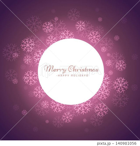 Beautiful Merry christmas greeting card with snowflakes Beautiful Merry christmas greeting card with snowflakes 140981056