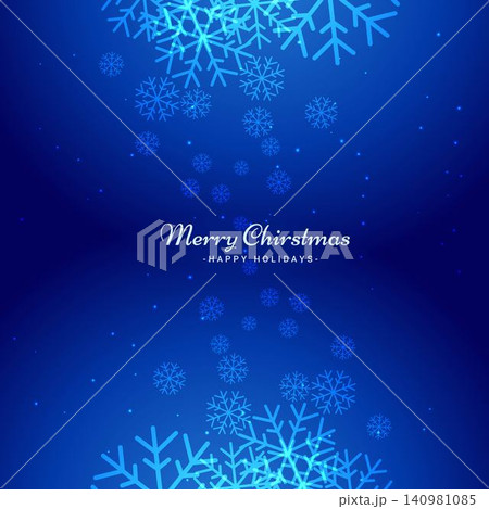 Beautiful Merry christmas greeting card with snowflakes Beautiful Merry christmas greeting card with snowflakes 140981085