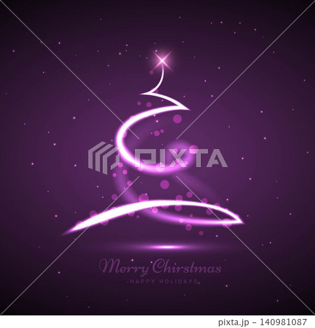 merry christmas light snowflake and tree background merry christmas light snowflake and tree background 140981087