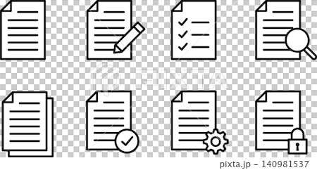Document/Document Icon Illustrations Document/Document Icon Illustrations 140981537