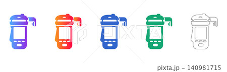 Electronic Device Icon Set Electronic Device Icon Set 140981715
