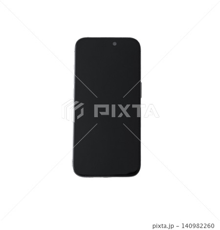iPhone 15 Pro isolated on a white background. High quality photo iPhone 15 Pro isolated on a white background. High quality photo 140982260