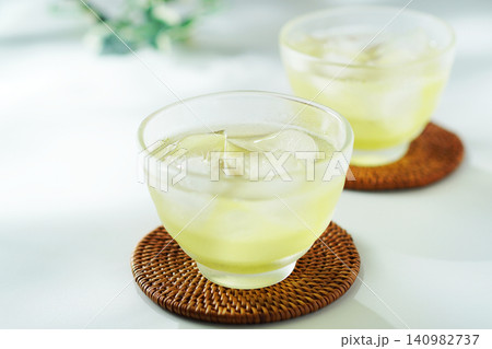 夏の日の冷たい緑茶 夏の日の冷たい緑茶 140982737
