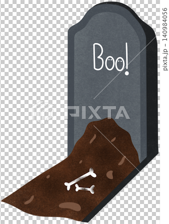 halloween gravestone with skeleton halloween gravestone with skeleton 140984056