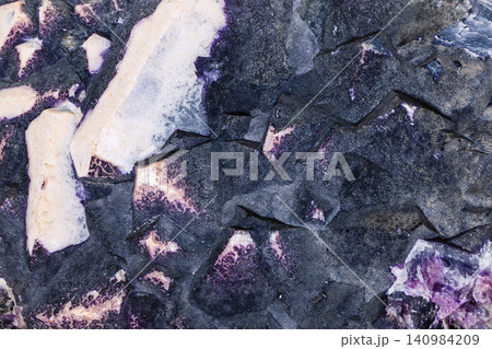 surface of natural coated fluorite rock close-up surface of natural coated fluorite rock close-up 140984209