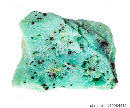 rough chrysocolla rock with libethenite isolated rough chrysocolla rock with libethenite isolated 140984411