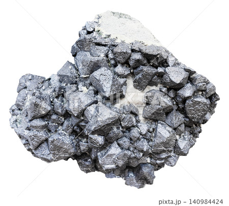 natural magnetite rock isolated on white natural magnetite rock isolated on white 140984424