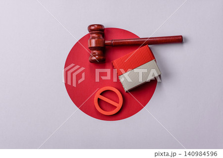 The cargo container ban on the japanese flag as a conceptual backdrop. The cargo container embargo The cargo container ban on the japanese flag as a conceptual backdrop. The cargo container embargo 140984596