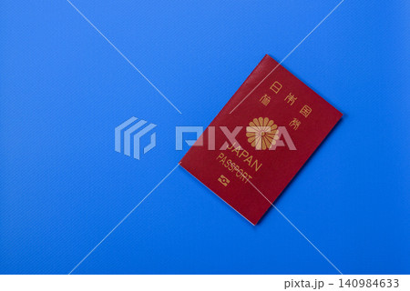 Japanese passport or id document with tickets for flight, travel, border crossing. Japan passport Japanese passport or id document with tickets for flight, travel, border crossing. Japan passport 140984633