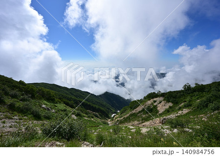 唐松岳登山、北アルプス、長野県 唐松岳登山、北アルプス、長野県 140984756