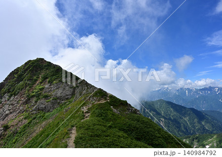 唐松岳登山、北アルプス、長野県 140984792