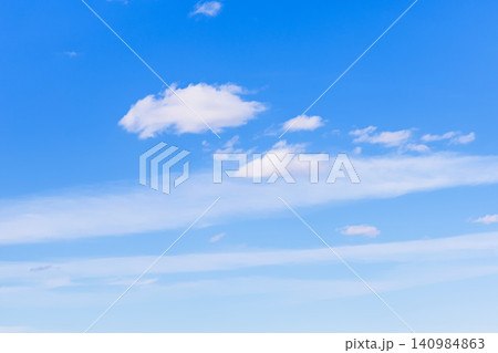 light cirrus and cumulus clouds in blue sky light cirrus and cumulus clouds in blue sky 140984863