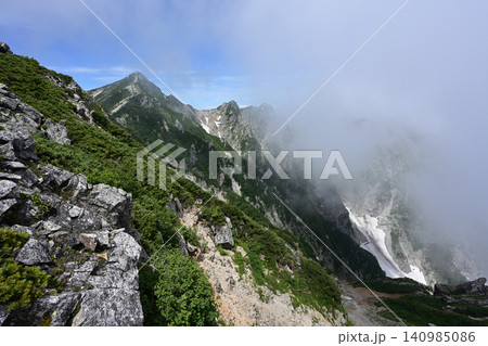 唐松岳登山、北アルプス、長野県 唐松岳登山、北アルプス、長野県 140985086