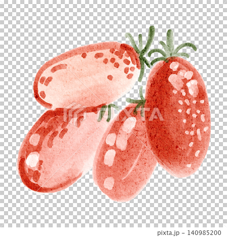 Heap tomato watercolor illustration red vegetable clipart isolated Heap tomato watercolor illustration red vegetable clipart isolated 140985200