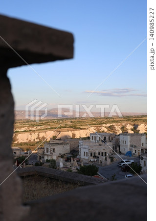 Cappadocia rocky landscape. historical unique ancient open-air museum ruins. Rocky landscape trail.High quality 4k footage 140985227