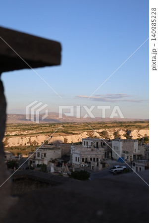 Cappadocia rocky landscape. historical unique ancient open-air museum ruins. Rocky landscape trail.High quality 4k footage Cappadocia rocky landscape. historical unique ancient open-air museum ruins. Rocky landscape trail.High quality 4k footage 140985228