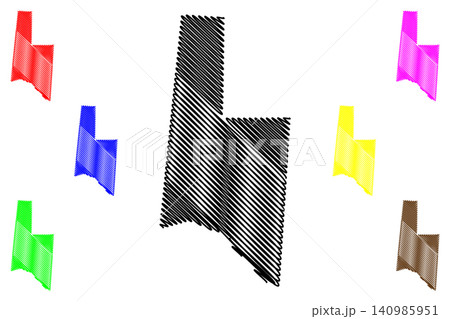 Brown County, Ohio State (U.S. county, United States of America, USA, U.S., US) map vector illustration, scribble sketch Brown map Brown County, Ohio State (U.S. county, United States of America, USA, U.S., US) map vector illustration, scribble sketch Brown map 140985951