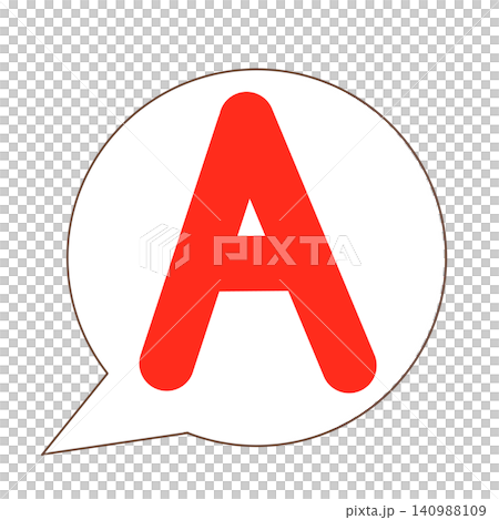 A-mark speech bubble A-mark speech bubble 140988109