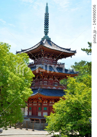 鶴林寺 三重塔 140990056