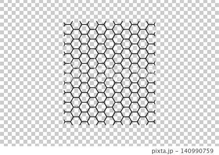 Honeycomb hexagon pattern forming geometric grid ideal as a minimal repeating texture for packaging, web and UI design, architecture visuals, and modern graphics Honeycomb hexagon pattern forming geometric grid ideal as a minimal repeating texture for packaging, web and UI design, architecture visuals, and modern graphics 140990759