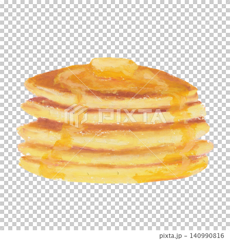 ホットケーキタワーオイルパステル画 ホットケーキタワーオイルパステル画 140990816